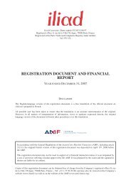 REGISTRATION DOCUMENT AND FINANCIAL REPORT - Iliad