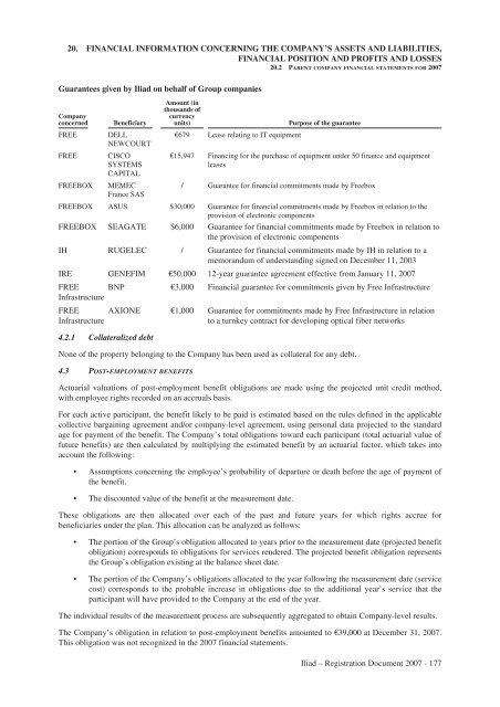 REGISTRATION DOCUMENT AND FINANCIAL REPORT - Iliad