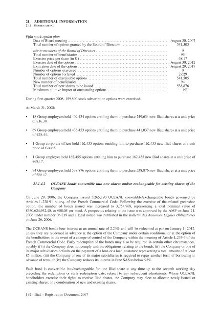 REGISTRATION DOCUMENT AND FINANCIAL REPORT - Iliad