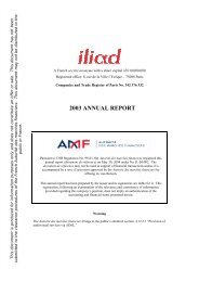 2003 ANNUAL REPORT - Iliad