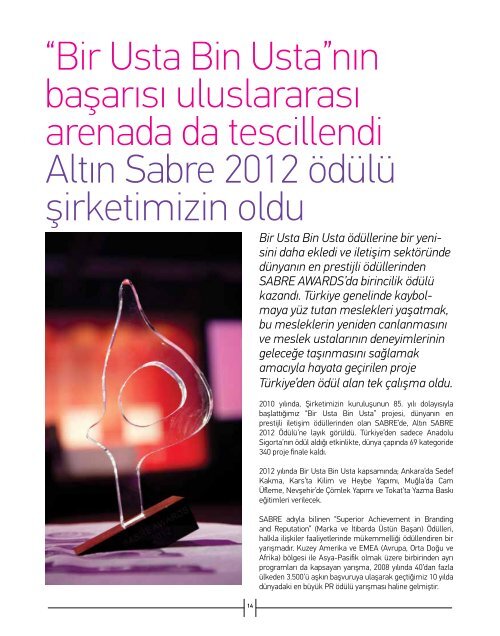 Agustos 2012 - Anadolu Sigorta