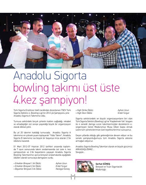 Agustos 2012 - Anadolu Sigorta