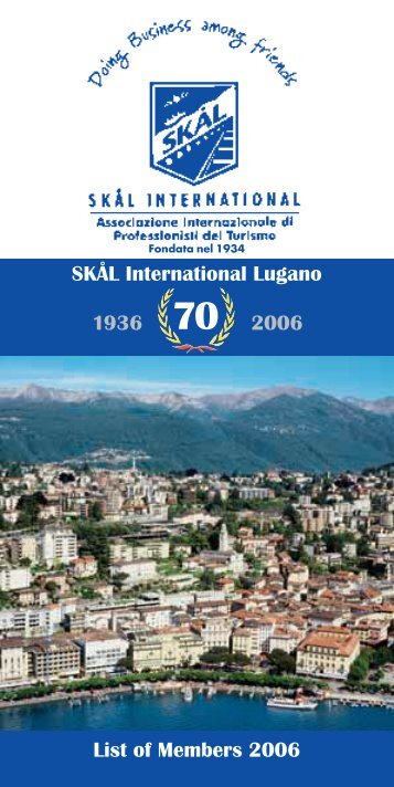 70 1936 2006 SKÅL International Lugano List of ... - Colorado Hotel
