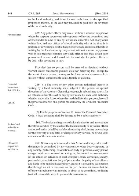 Local Government Act - Kenya Law Reports
