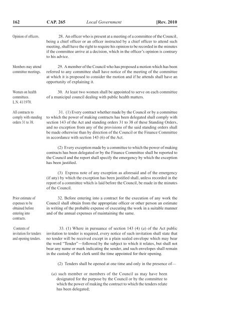 Local Government Act - Kenya Law Reports