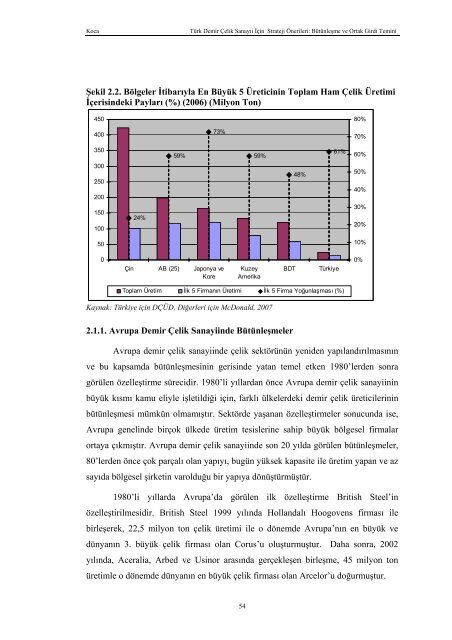 Türk Demir Çelik Sanayii İçin Strateji Önerileri - Devlet Planlama ...