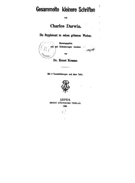 Gesammelte kleinere Schriften - The Complete Work of Charles ...