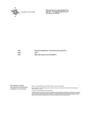 This document is downloaded from HELDA - The ... - Helda - Helsinki.fi