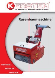 Rasenbaumaschine - Kersten Maschinen  GmbH