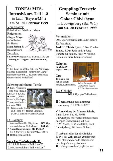 01/1999 - Kobudo Kwai Deutschland