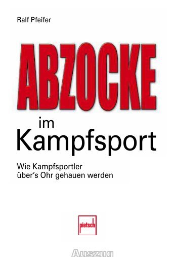 Abzocke im Kampfsport - Kampfsport und Kampfkunst