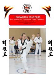 Taekwondo Thüringen - der Taekwondo Union Thüringen eV