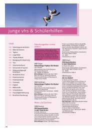 junge vhs & Schülerhilfen - VHS Konstanz-Singen e.V.