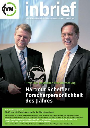 Preis der Deutschen Marktforschung 2010 - Berufsverband ...