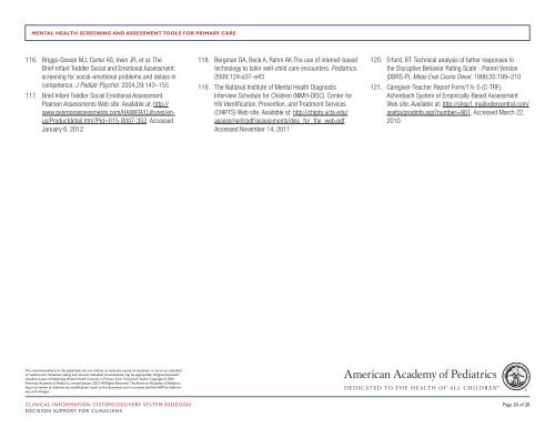 Mental Health Screening and Assessment Tools - American ...