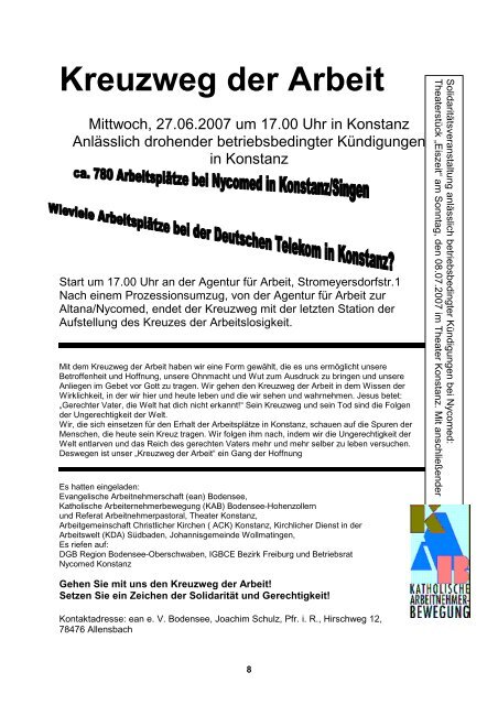 InfoBrief Nr.3 2007 - Evangelische Landeskirche in Baden