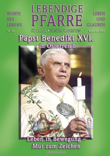 Pfarrbrief 146 - Lebendige Pfarre - St.Jakob Windischgarsten ...