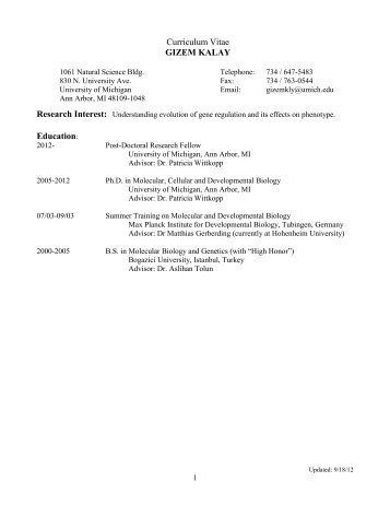 CV (PDF) - University of Michigan