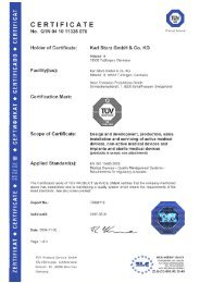 ZERTIFIKAT 0 CERTIFICATE 0 539% - Karl Storz