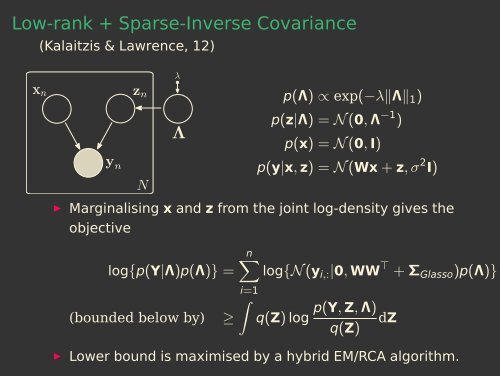 Residual Component Analysis: Generalising PCA for more flexible ...