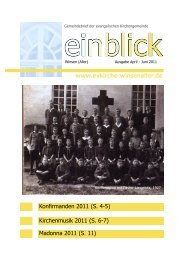 Einblick April 2011 - Juni 2011.pdf - Evangelische Kirchengemeinde ...