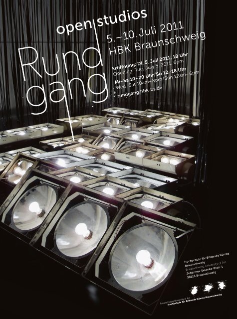 Zeitungsbeilage mit Programm und Grußwort zum Rundgang 2011