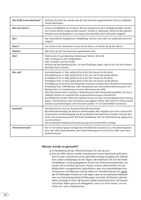 10 Jahre Gleichstellungsamt (PDF-Datei, 1,5 MB - Stadt Heidelberg