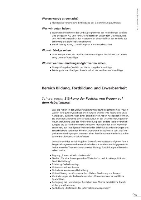 10 Jahre Gleichstellungsamt (PDF-Datei, 1,5 MB - Stadt Heidelberg
