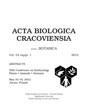ACTA BIOLOGICA CRACOVIENSIA