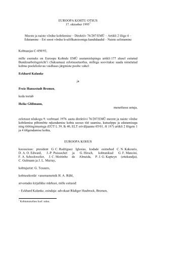Direktiiv 76/207/EMÜ – Artikli 2 lõige 4