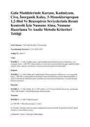 Gıda Maddelerinde Kurşun, Kadmiyum, Civa, İnorganik Kalay, 3 ...