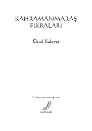 Kahramanmaraş Fıkraları - Kitap-Atelyesi