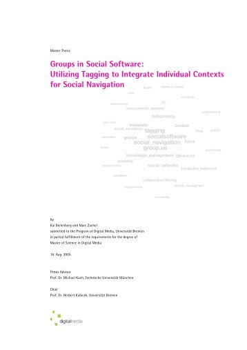 Groups in Social Software: Utilizing Tagging to Integrate Individual ...