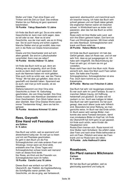 Kalbacher Lesetipps 2006 Kalbacher Klapperschlange