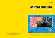 Metalurgija: sadašnjost Metallurgy: Present Metalurgija ... - CARNet