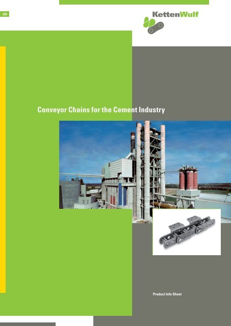 Conveyor Chains for the Cement Industry - KettenWulf Betriebs GmbH