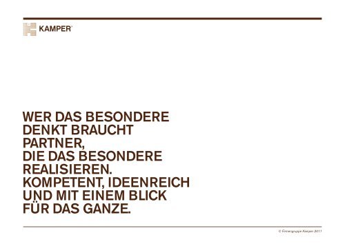 firmenpräsentation & referenzliste - kamper