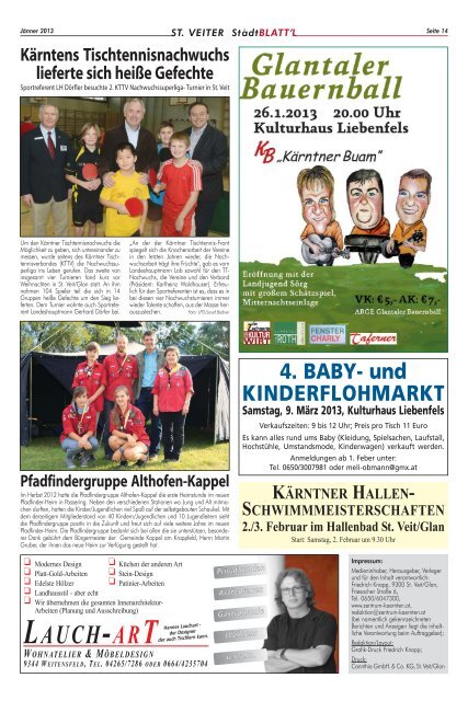 Stadtblattl Ausgabe 12 (PDF-Format, ca. 5,2 - Zentrum Kärnten in ...