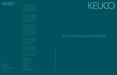 SALLES DE BAINS SANS BARRIÈRE - KEUCO