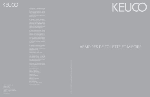 ARMOIRES DE TOILETTE ET MIROIRS - KEUCO
