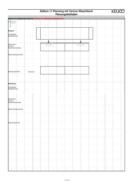 Edition 11 Planning mit Varicor-Waschtisch ... - KEUCO