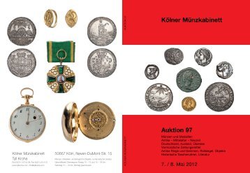 Katalog Auktion 97 - Tyll Kroha - Kölner Münzkabinett