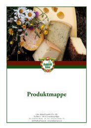Produktmappe - Baldauf Käse