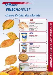 Unsere Knüller des Monats - Bauer Frischdienst