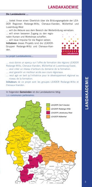 Broschüre "Éislek-Atert" - Landakademie