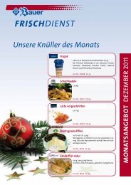 Unsere Knüller des Monats - Bauer Frischdienst