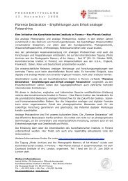 Florence Declaration - Empfehlungen zum Erhalt analoger ...