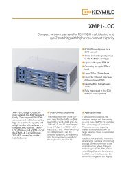 Data Sheet XMP1-LCC - KEYMILE