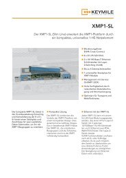 Datenblatt XMP1-SL - KEYMILE