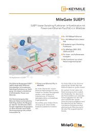 Datenblatt MileGate SUEP1 - KEYMILE